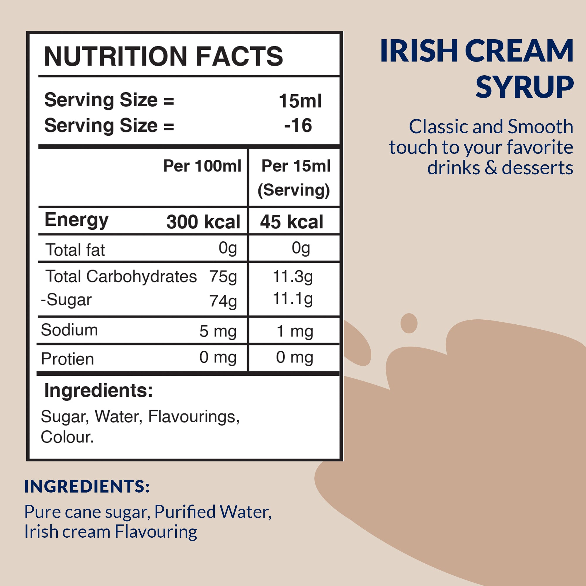 Irish Cream Syrup